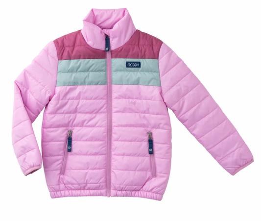 *PRE-ORDER* Puffer Jacket - Orchid Colorblock