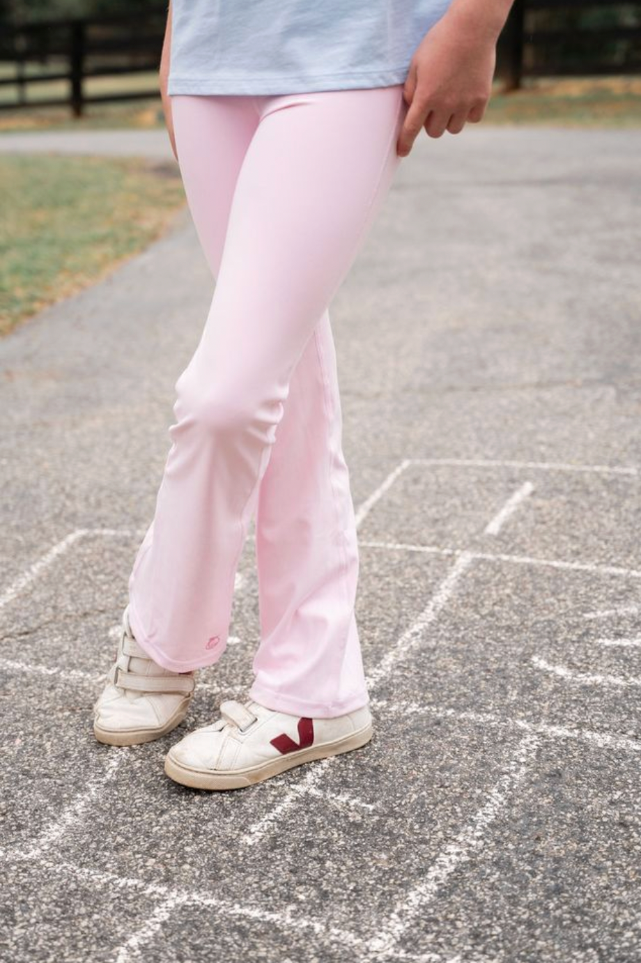 *PRE-ORDER* Athletic Flare Legging- Pink Lady