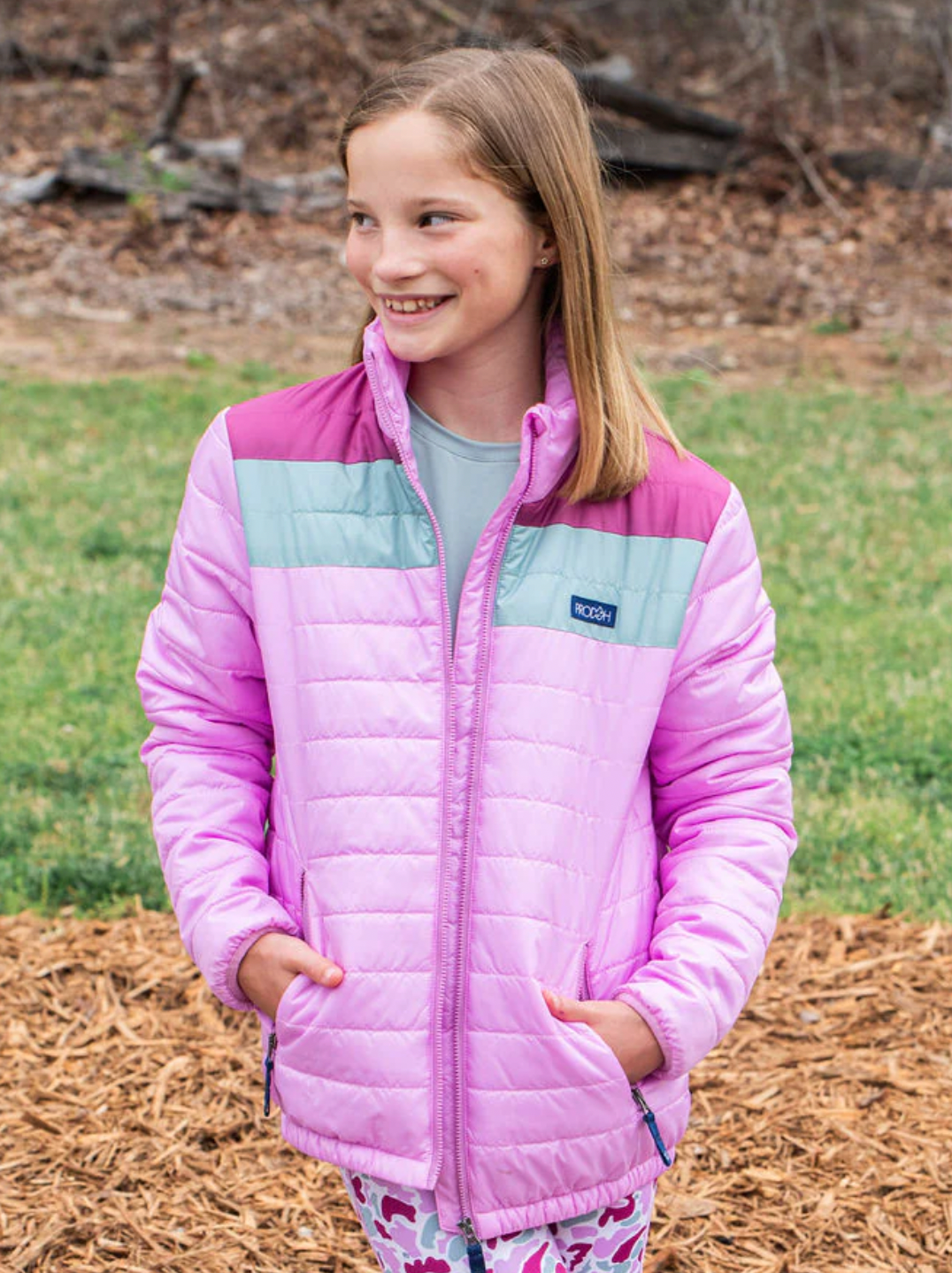 *PRE-ORDER* Puffer Jacket - Orchid Colorblock