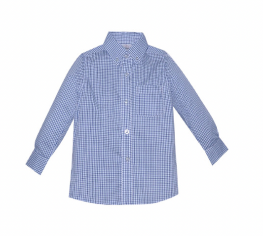 Arthur Brother Button Down Shirt- Royal Blue Square