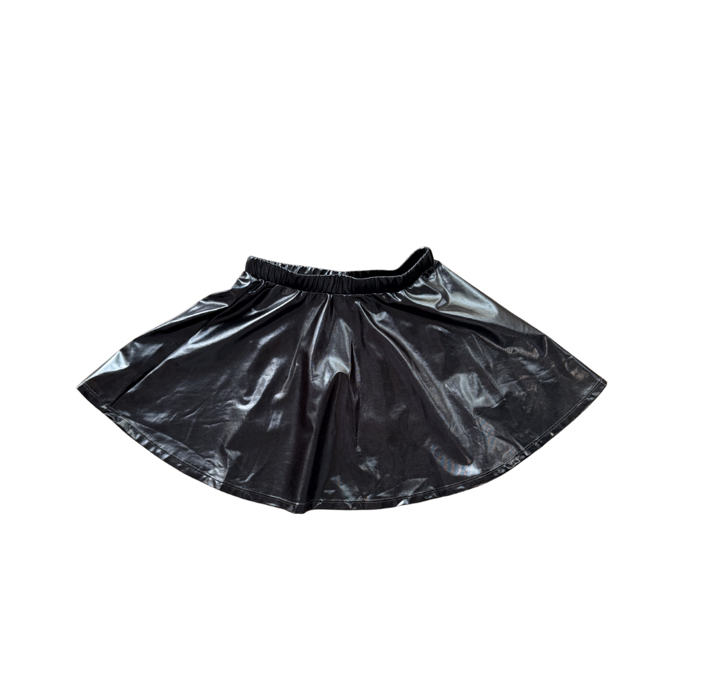 Metallic Black Skirt