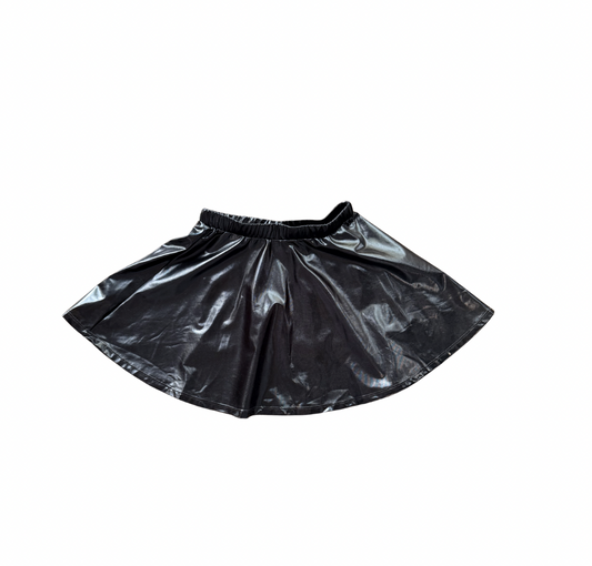 Metallic Black Skirt