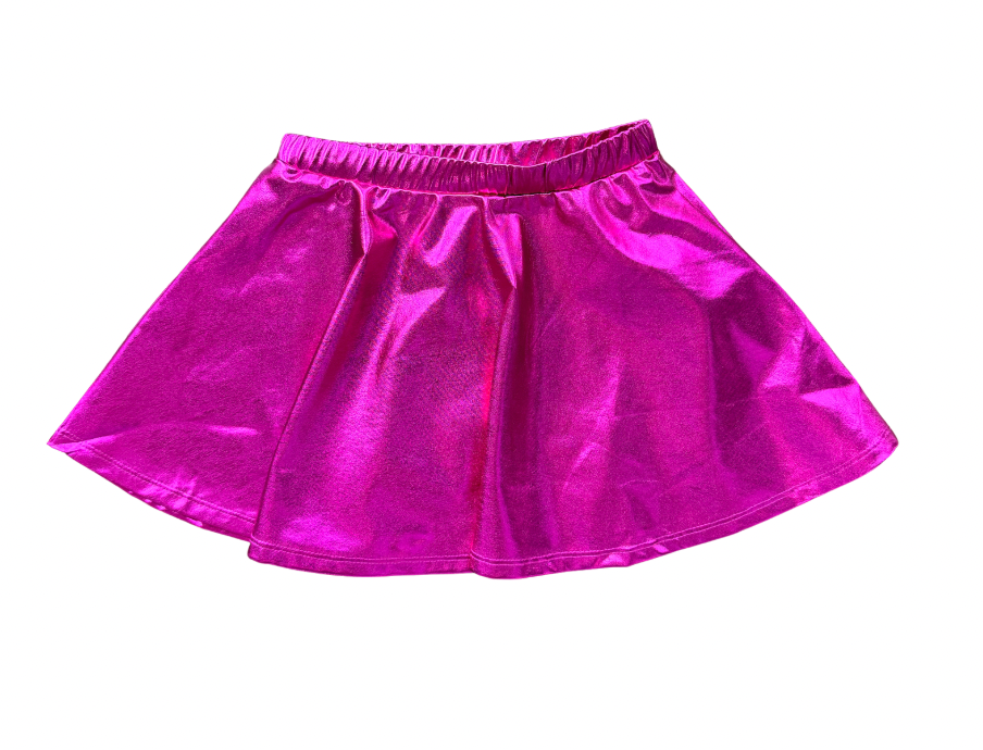 Metallic Hot Pink Skirt