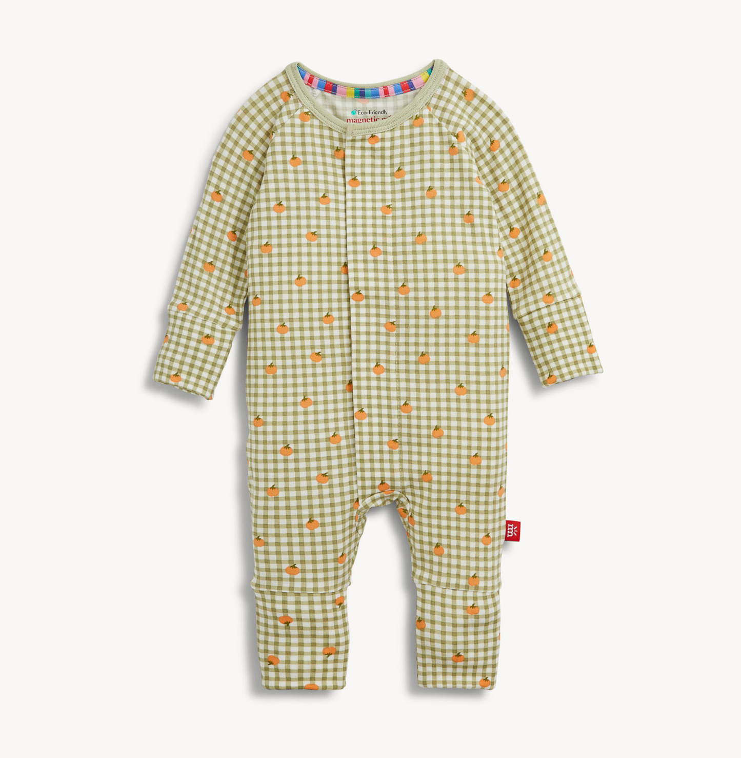Pumpkin Plaid Modal Convertible Coverall