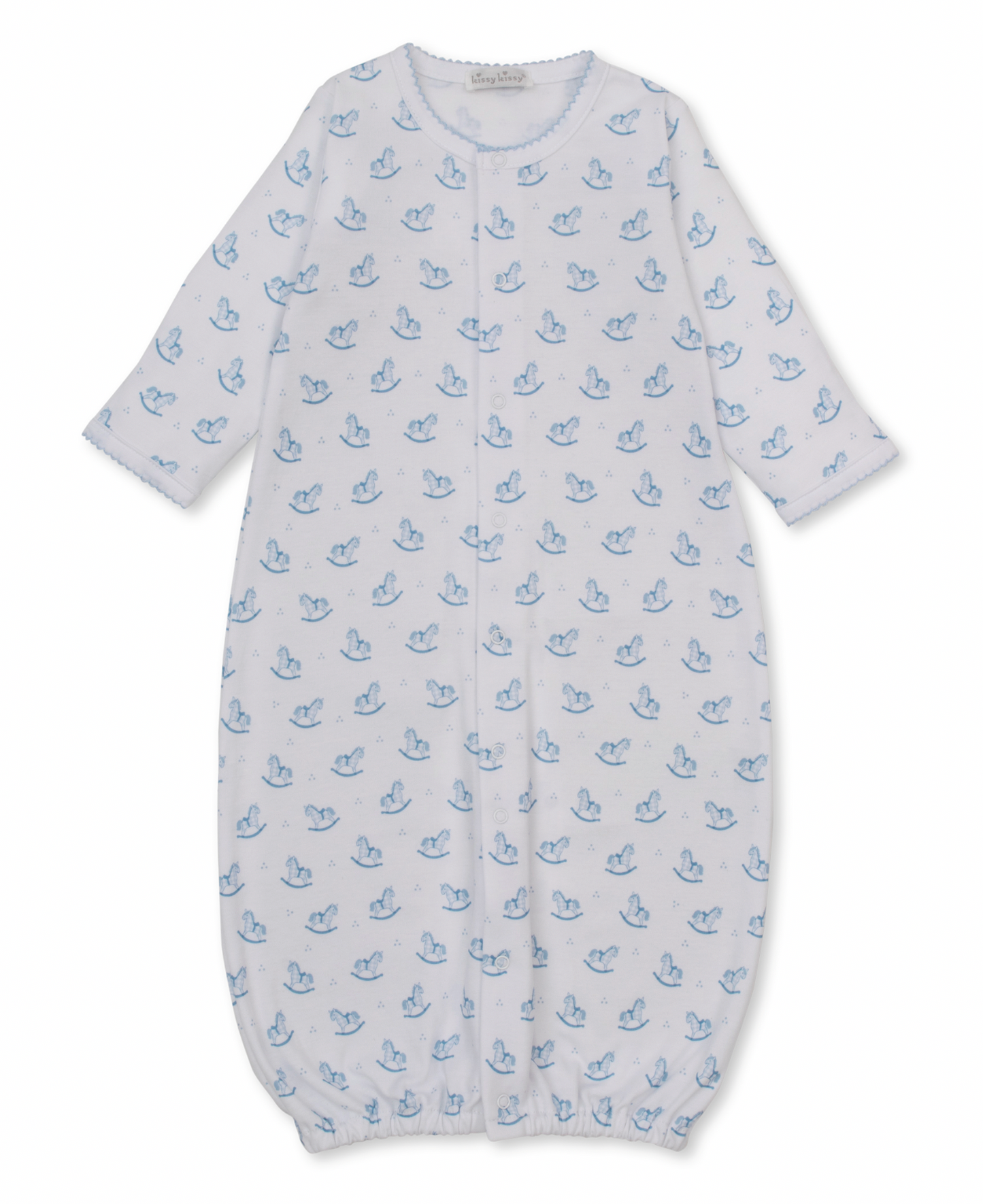 Converter Gown- Blue Gingham Rockers