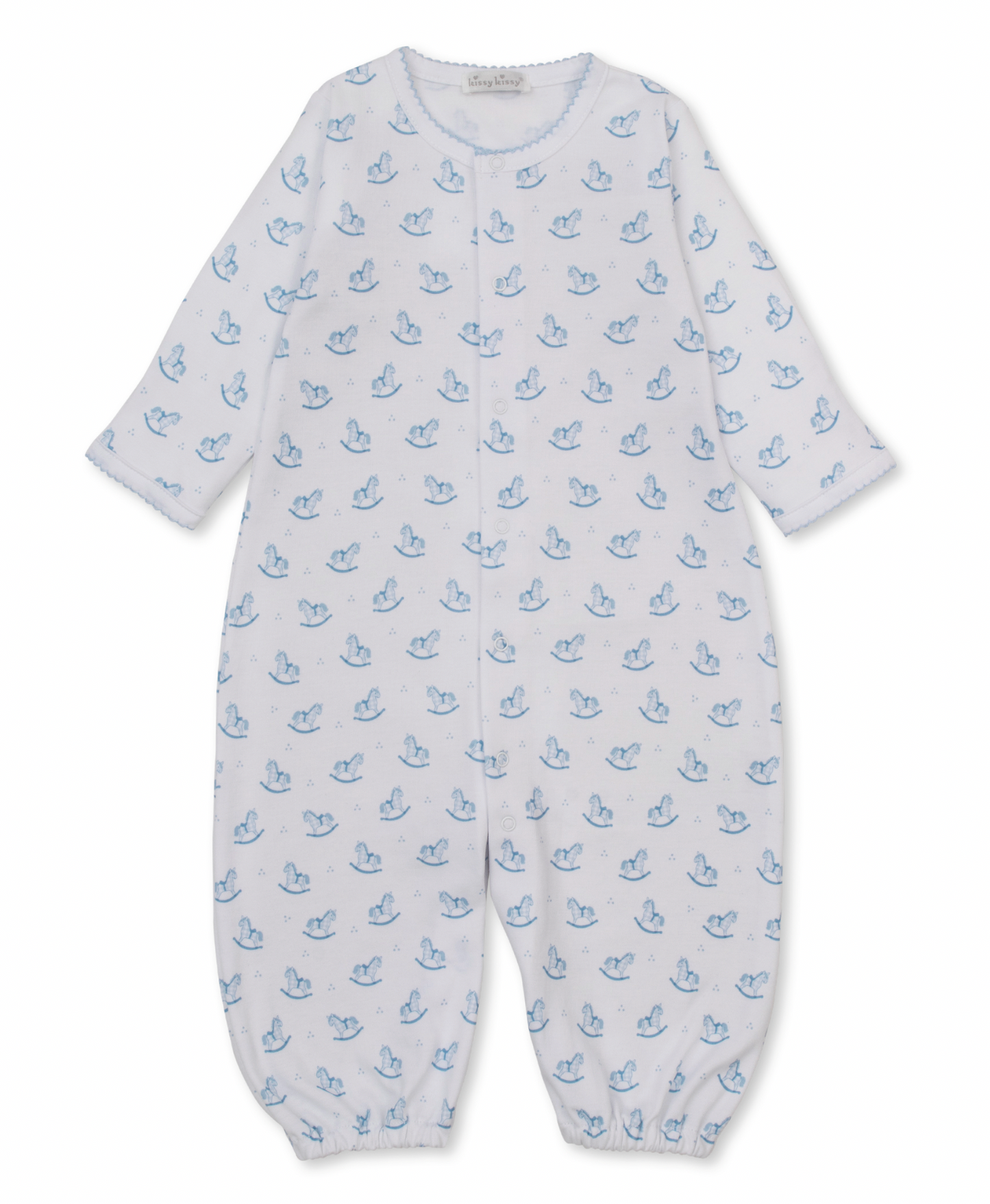 Converter Gown- Blue Gingham Rockers