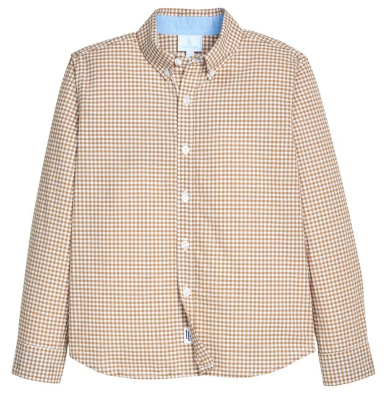 *PRE-ORDER* Button Down Shirt- Khaki Gingham