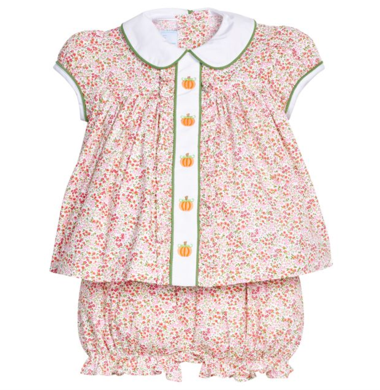 *PRE-ORDER* Ruffled Sally Bloomer Set- Pumpkins
