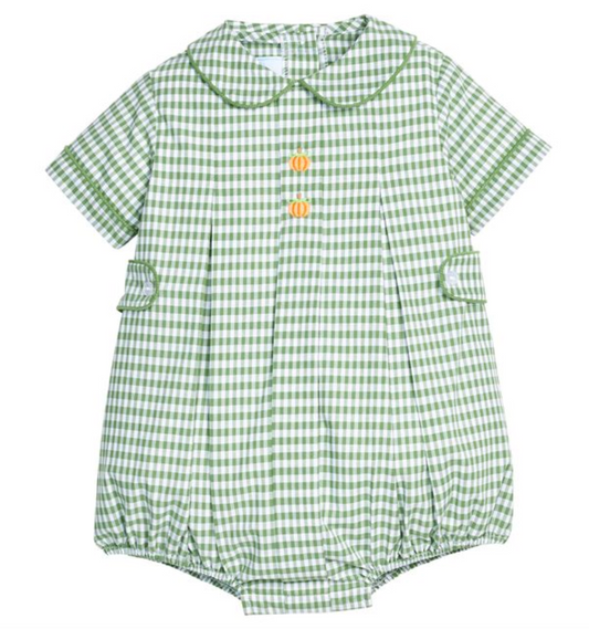 Embroidered Nicholas Bubble- Pumpkin