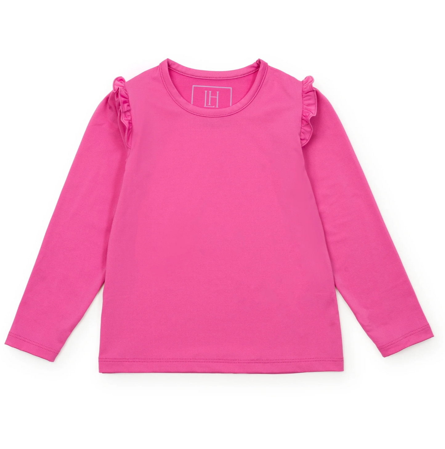 Mia Girls' Long Sleeve Performance Top- Hot Pink