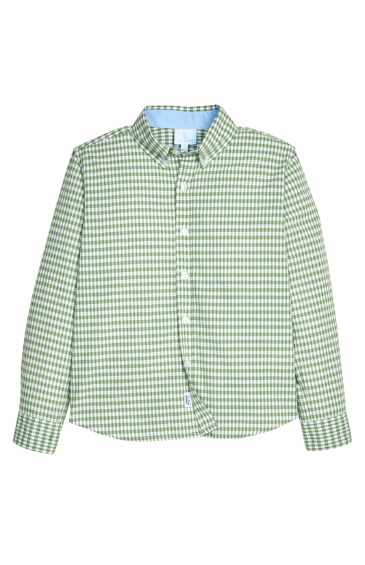 Button Down Shirt- Watercress Gingham