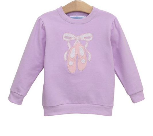 French Terry Pullover- Ballet Shoes