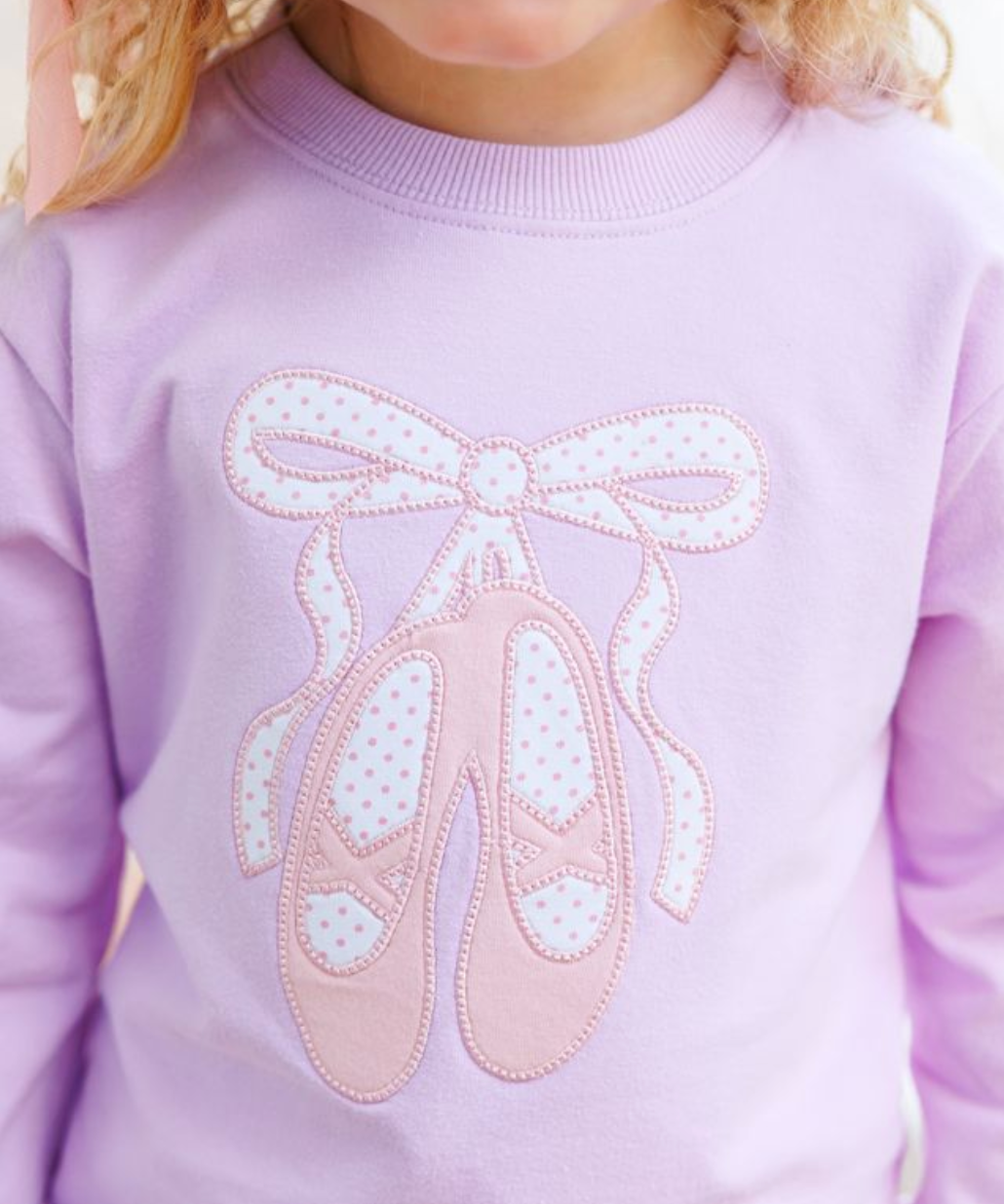 French Terry Pullover- Ballet Shoes