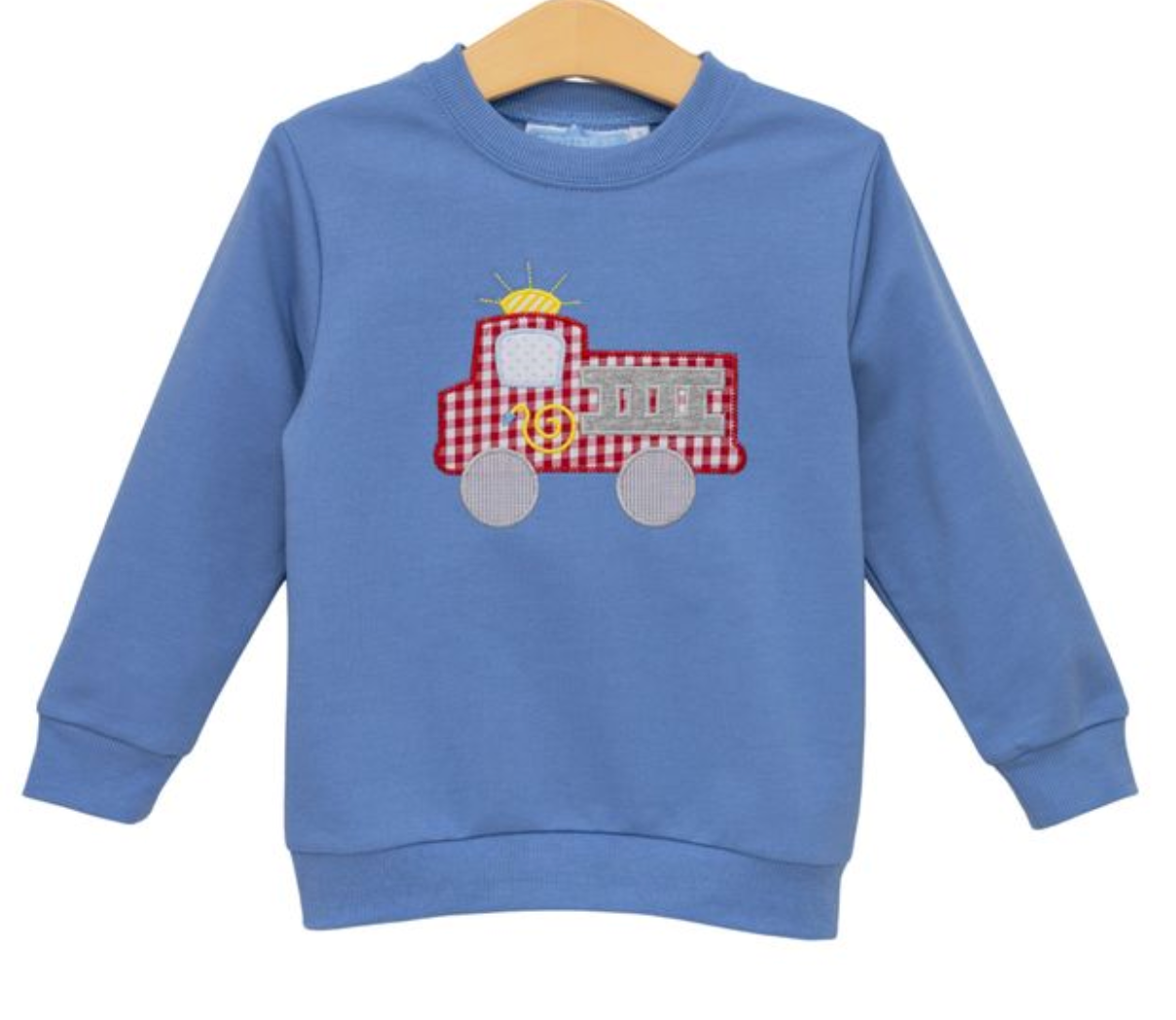 French Terry Pullover- Fire Truck