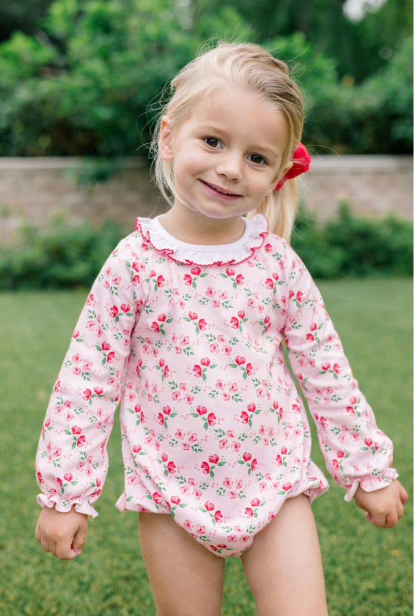 *PRE-ORDER* Zinnia Blooms- LS Girl Bubble