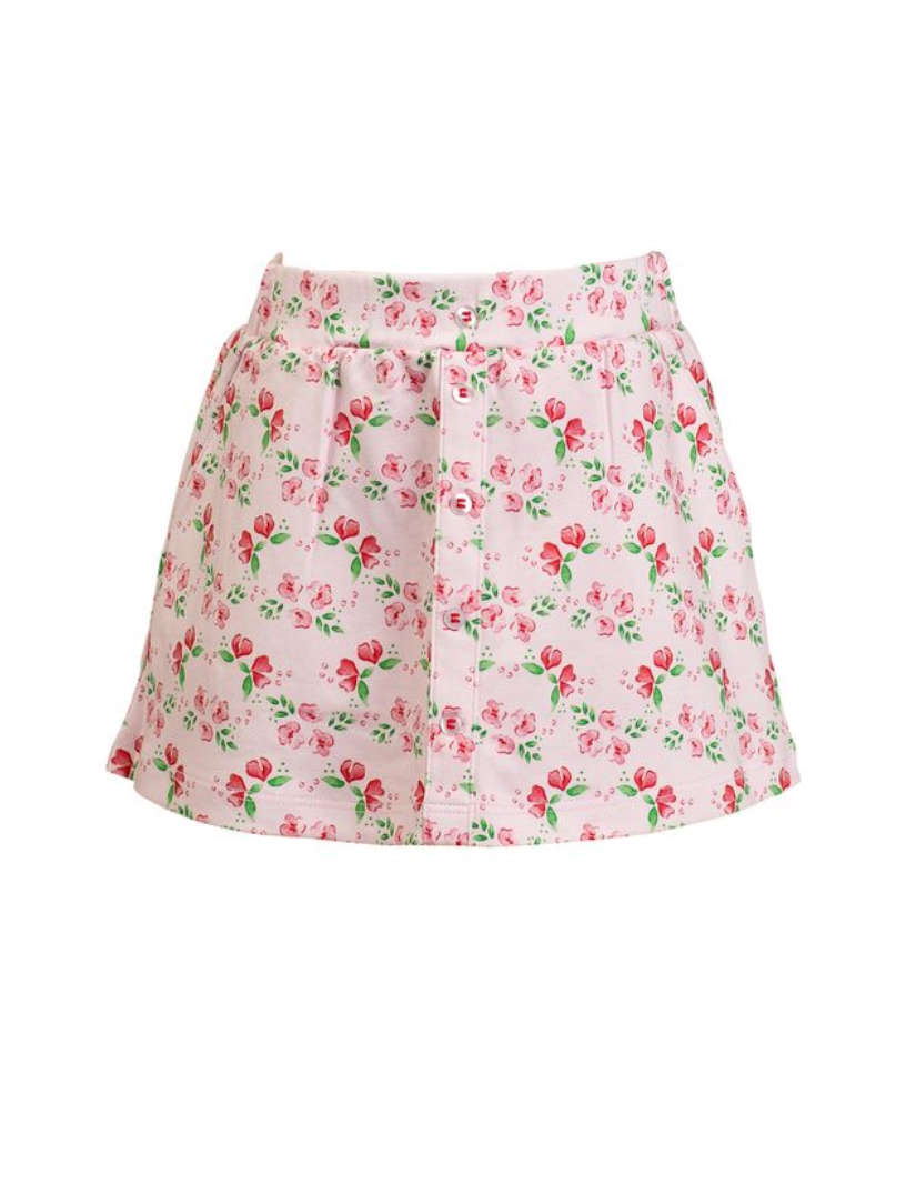*PRE-ORDER* Zinnia Blooms- Scallop Skort