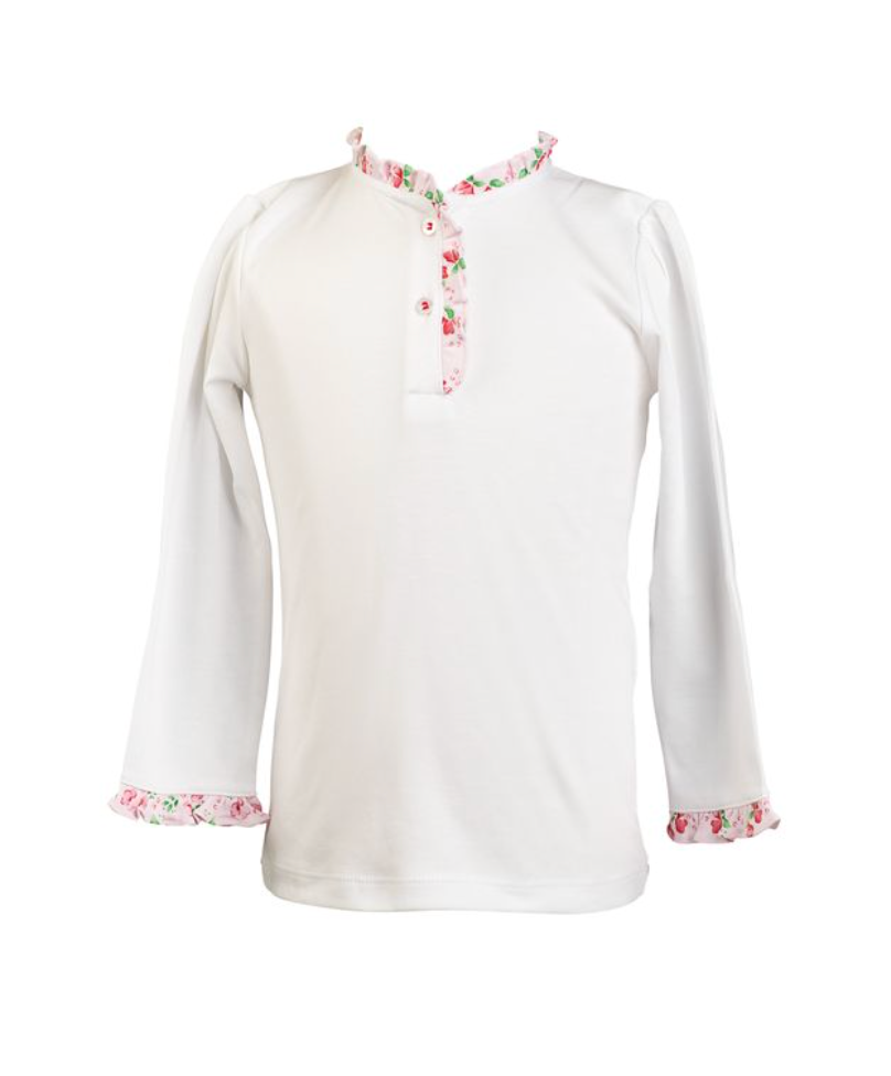 *PRE-ORDER* Zinnia Blooms- LS Henley Shirt