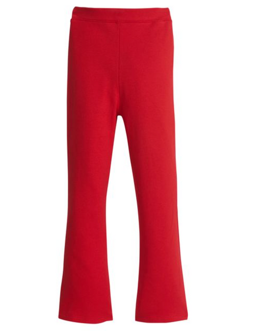 Kick Flare Leggings- Red