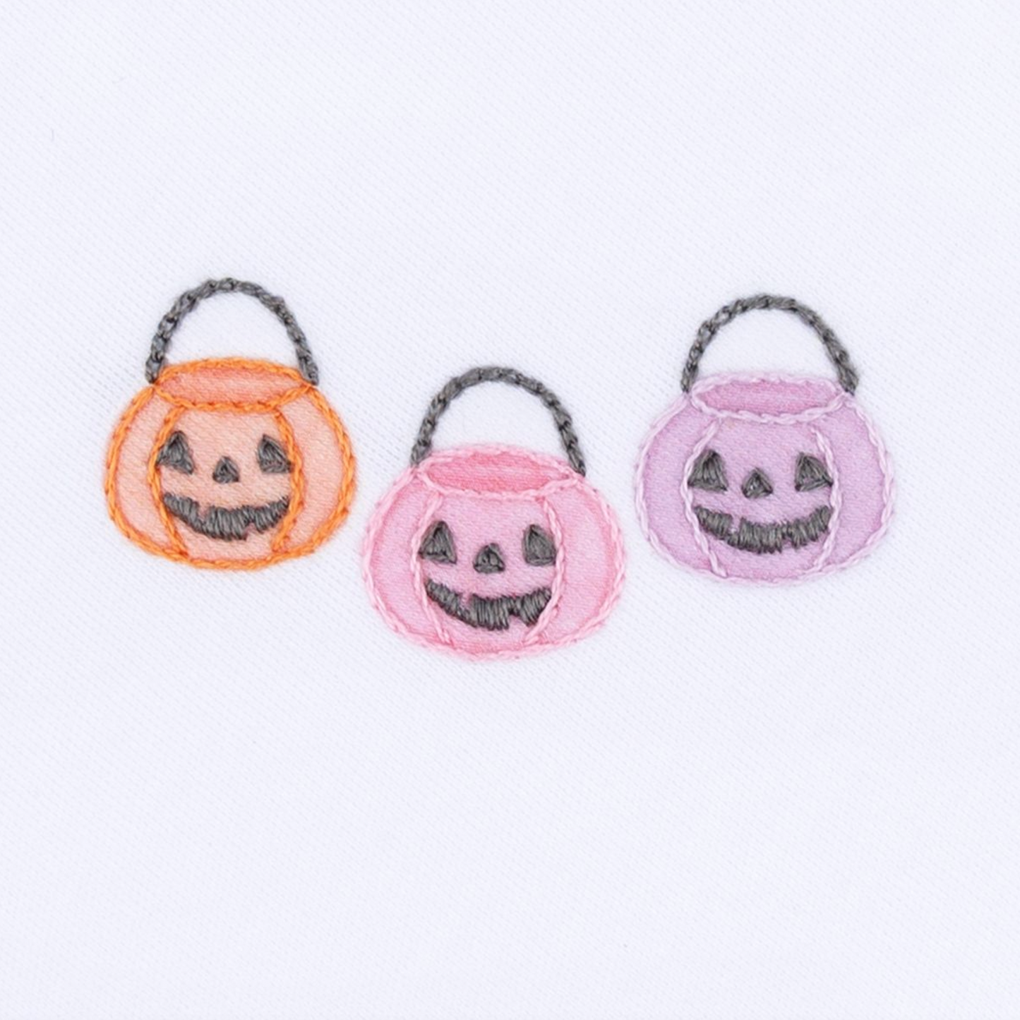 Pumpkin Party Short Sleeve Bubble- Pink