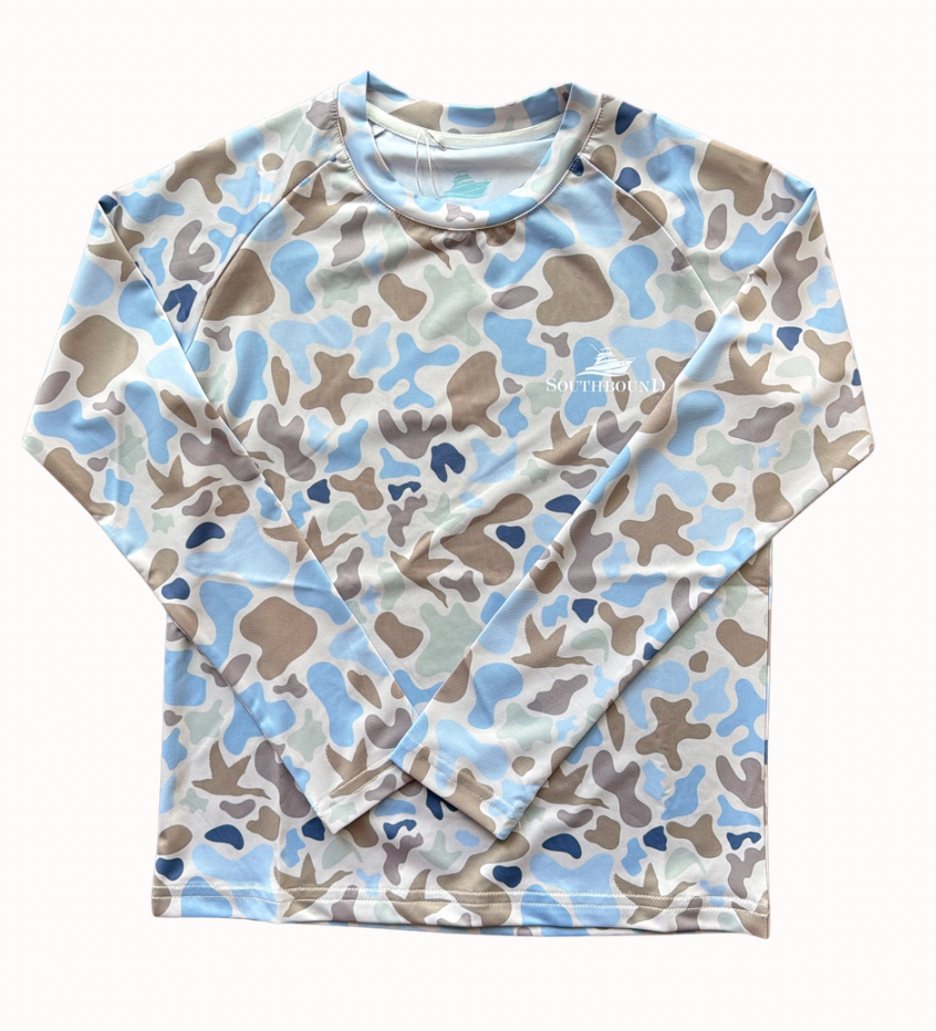 Performance Tee- Blue Camo