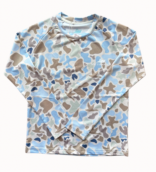 Performance Tee- Blue Camo
