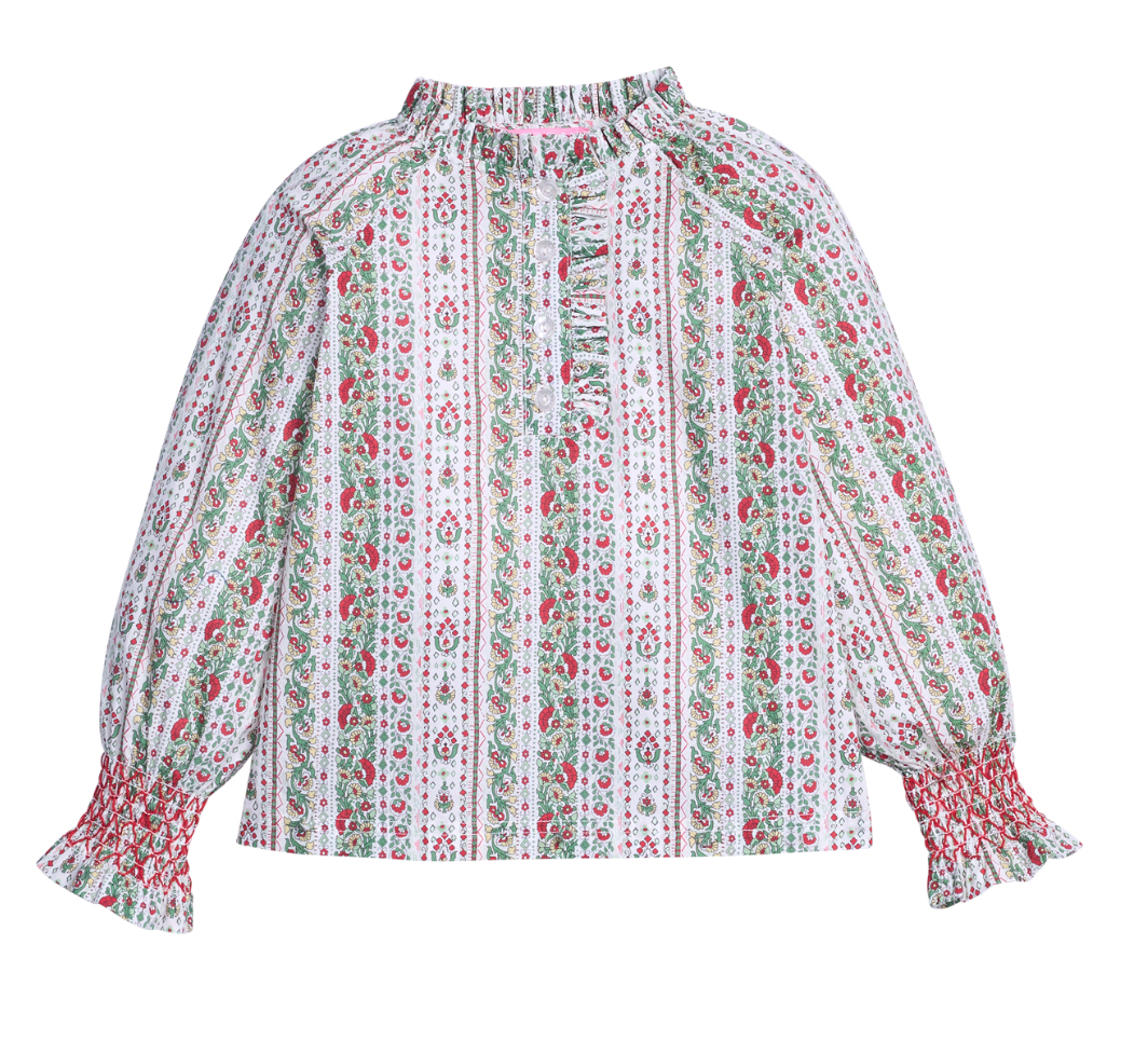 *PRE-ORDER* Shannon Top- St. Moritz Floral Stripe