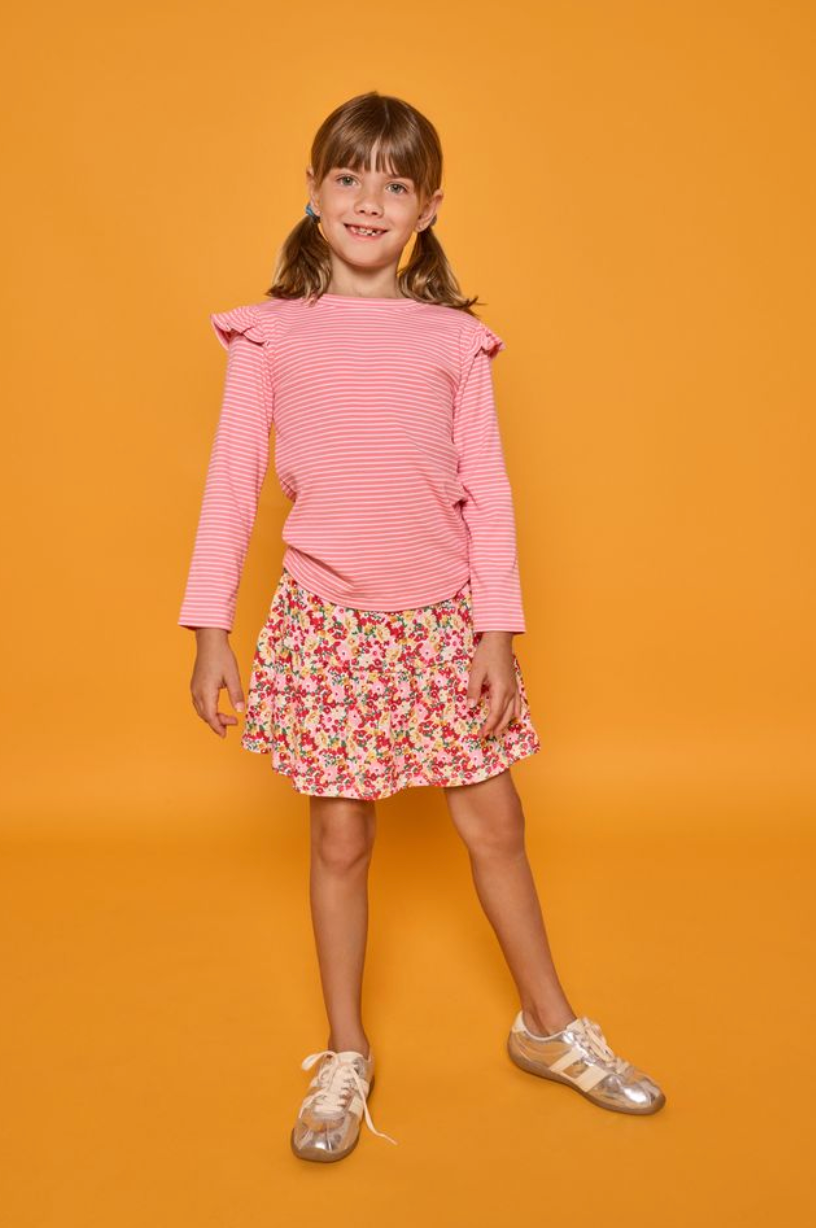 *PRE-ORDER* Sadie Tee- Pale Pink Stripe
