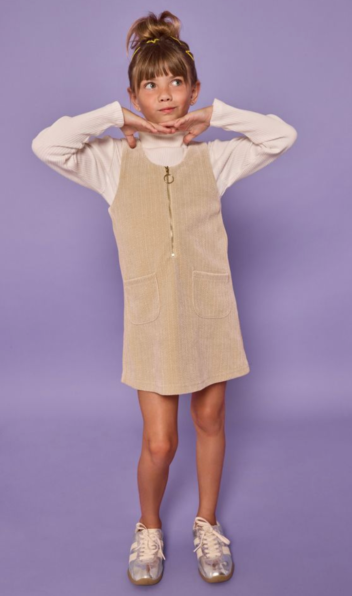 *PRE-ORDER* Retro Jumper- Stone Herringbone Corduroy