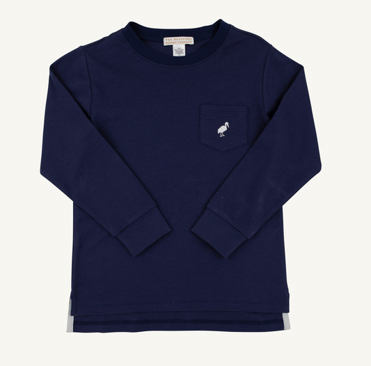LS Carter Crewneck- Nantucket Navy