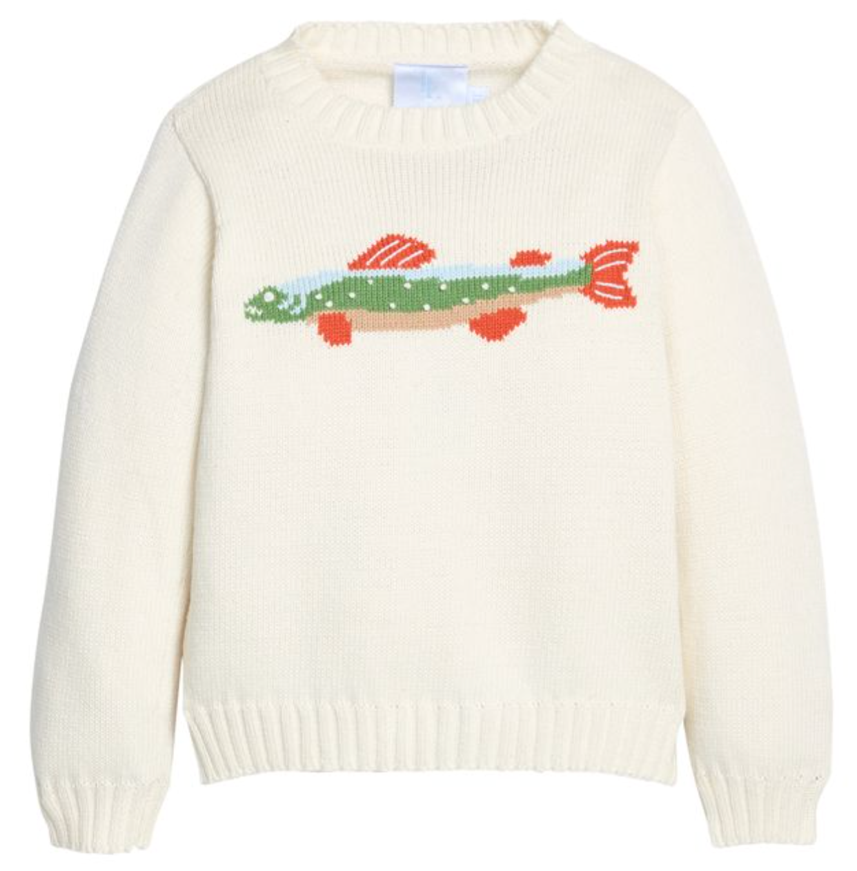 *PRE-ORDER* Intarsia Sweater- Brook Trout