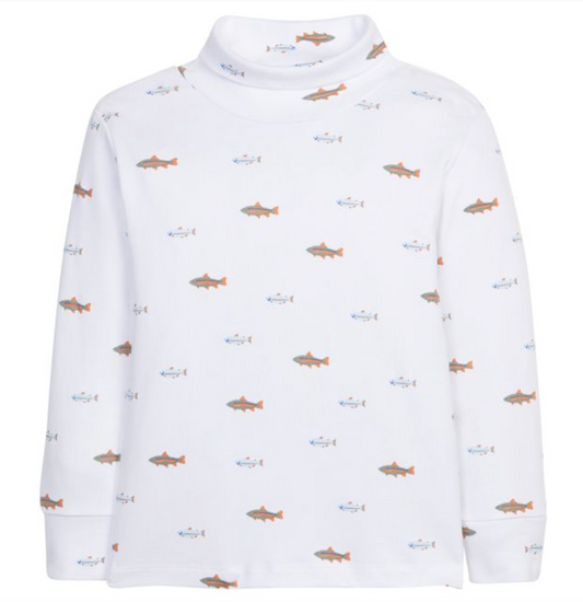 *PRE-ORDER* Printed Turtleneck- Fish