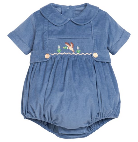 *PRE-ORDER* Smocked Daniel Bubble- Flying Mallard