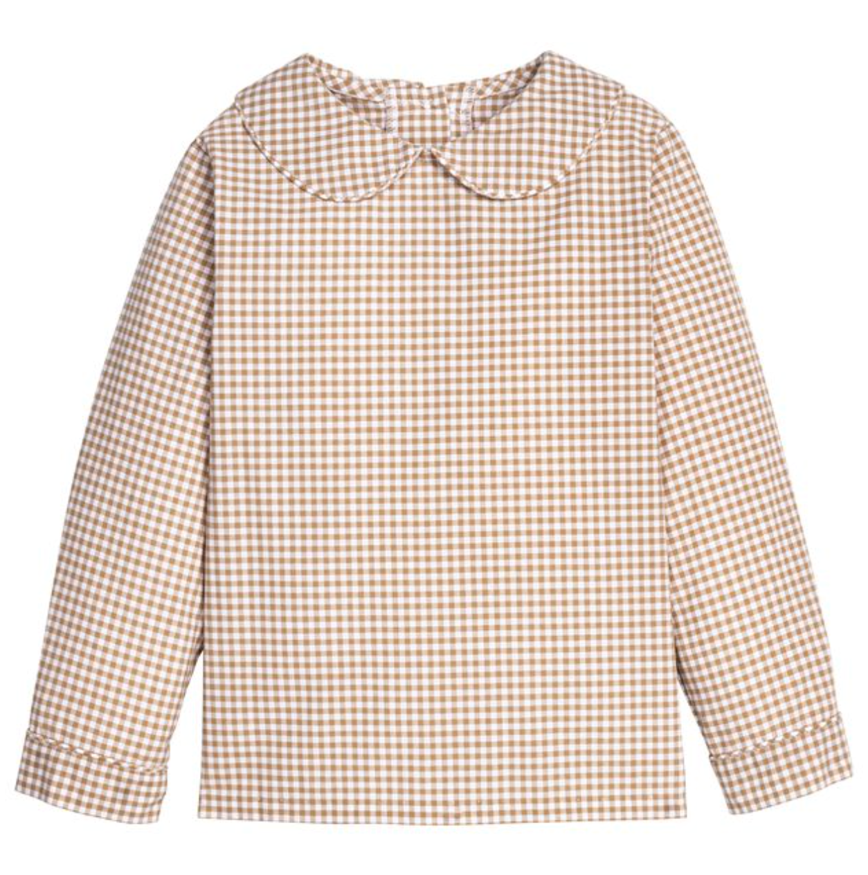 *PRE-ORDER* Peter Pan Shirt- Khaki Gingham