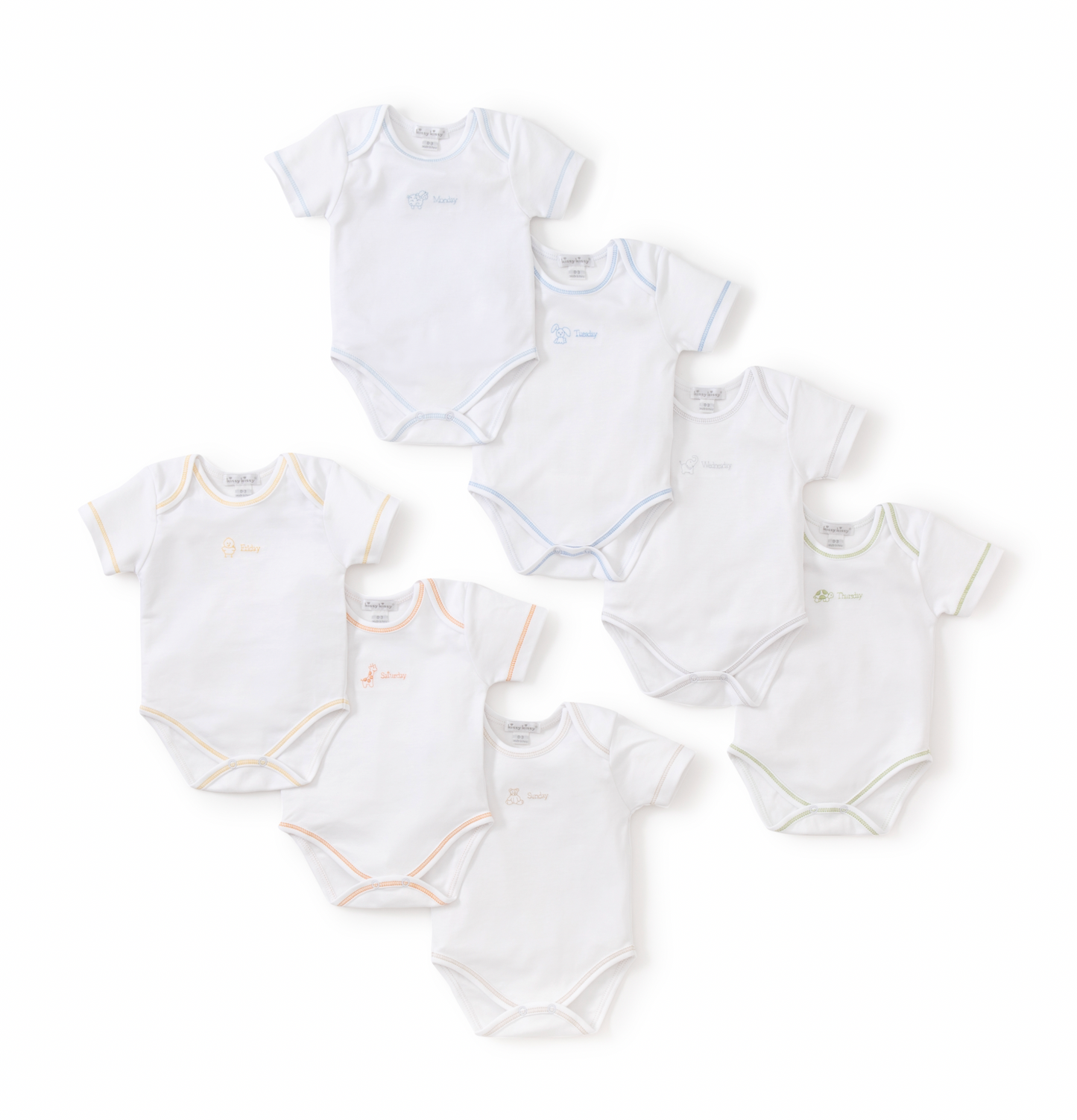 Days of the Week Bodysuit Set