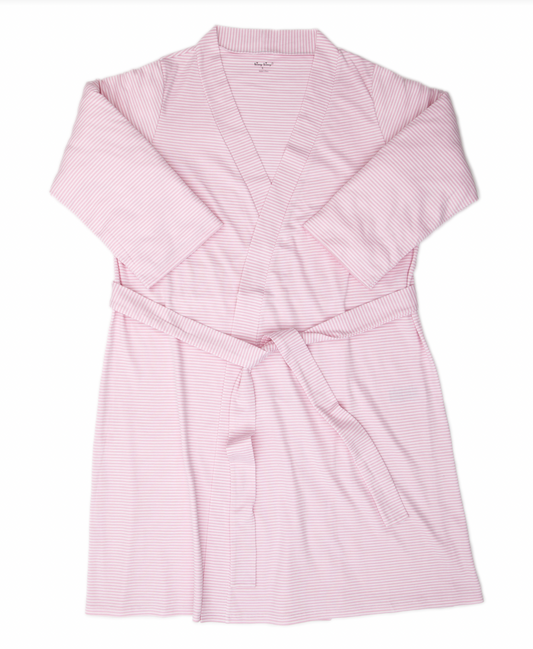 Adult Robe- Pink Stripes