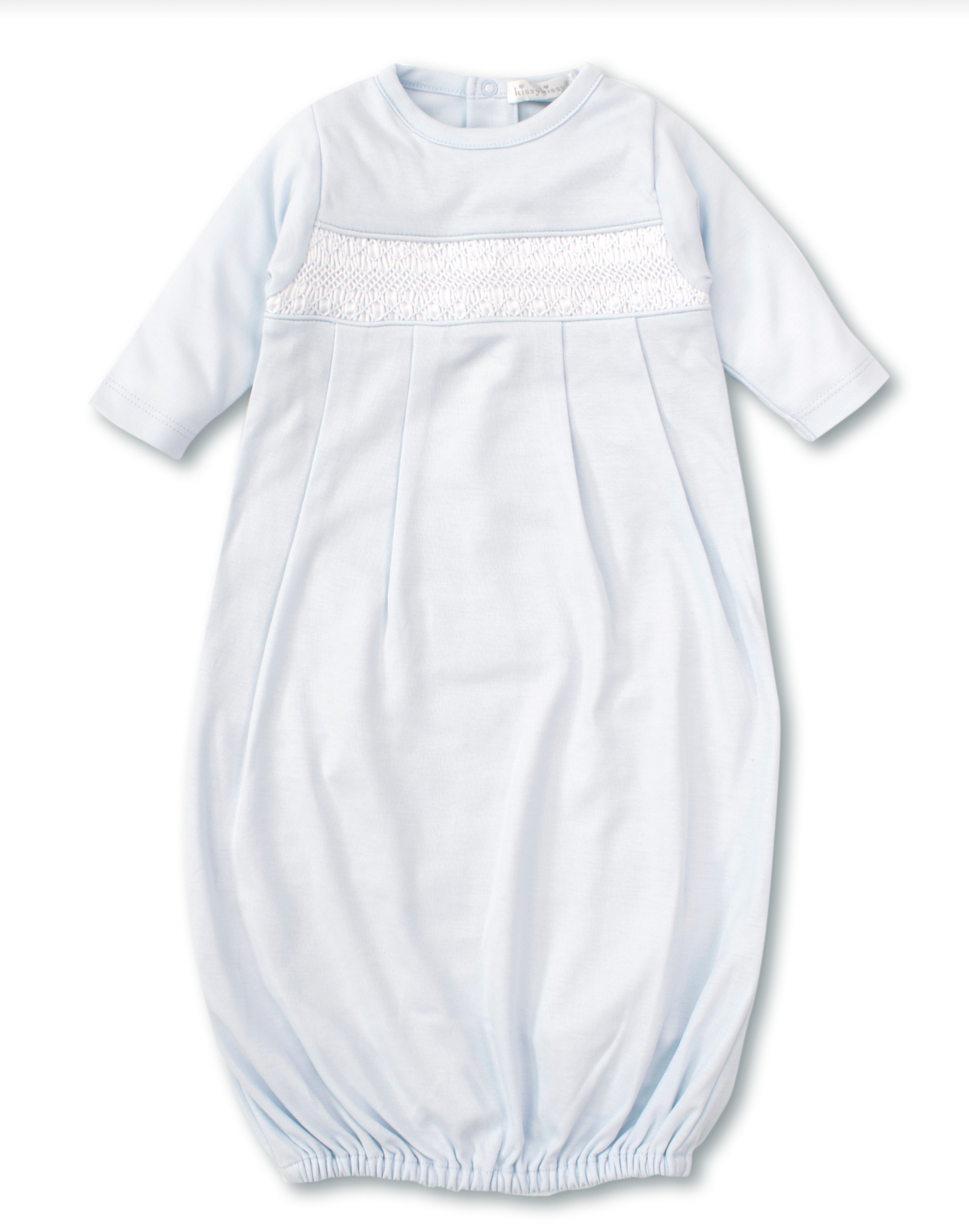 Hand Smocked Sack- Light Blue