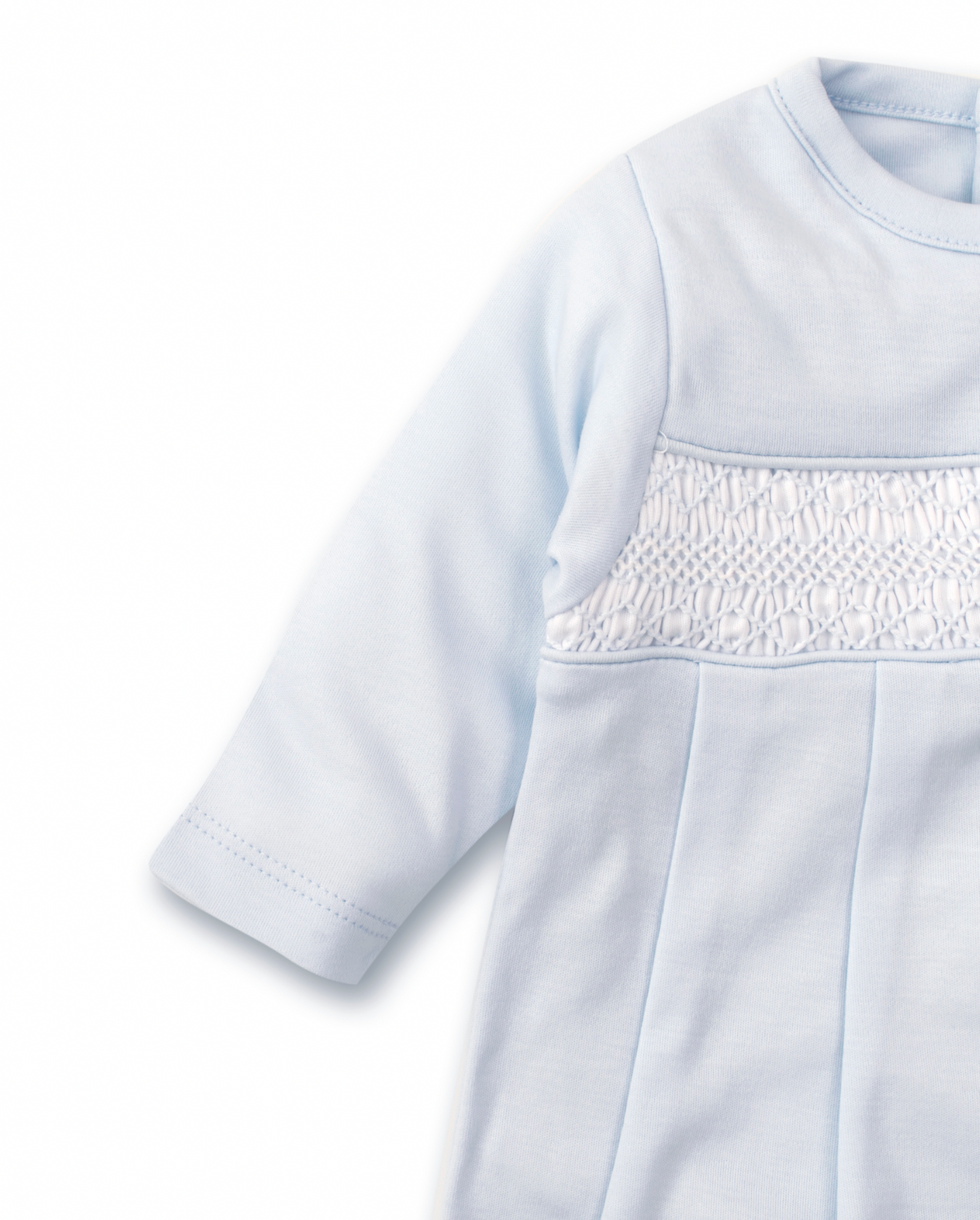 Hand Smocked Sack- Light Blue