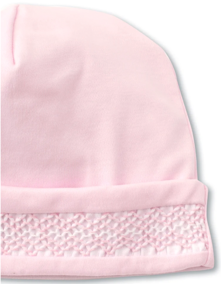 Hand Smocked CLB Charmed Pink Hat