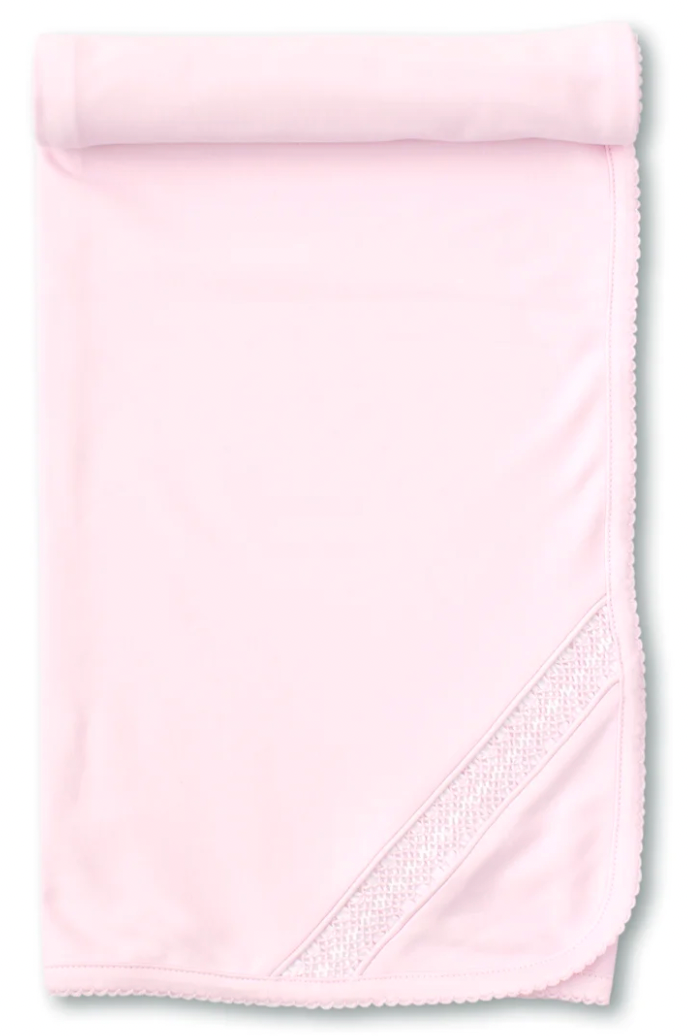 Hand Smocked CLB Charmed Pink Blanket