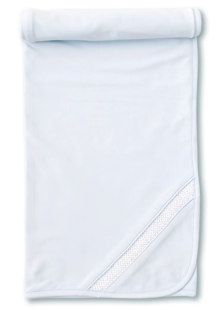 Hand Smocked CLB Charmed Blue Blanket