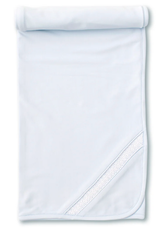 Hand Smocked CLB Charmed Blue Blanket