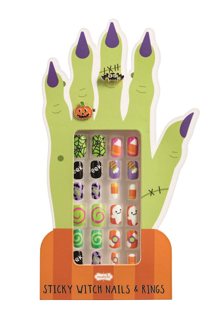 Orange Halloween Nail Set