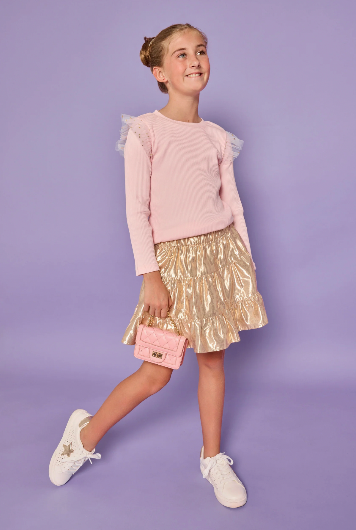 *PRE-ORDER* BB Skort- Gilt