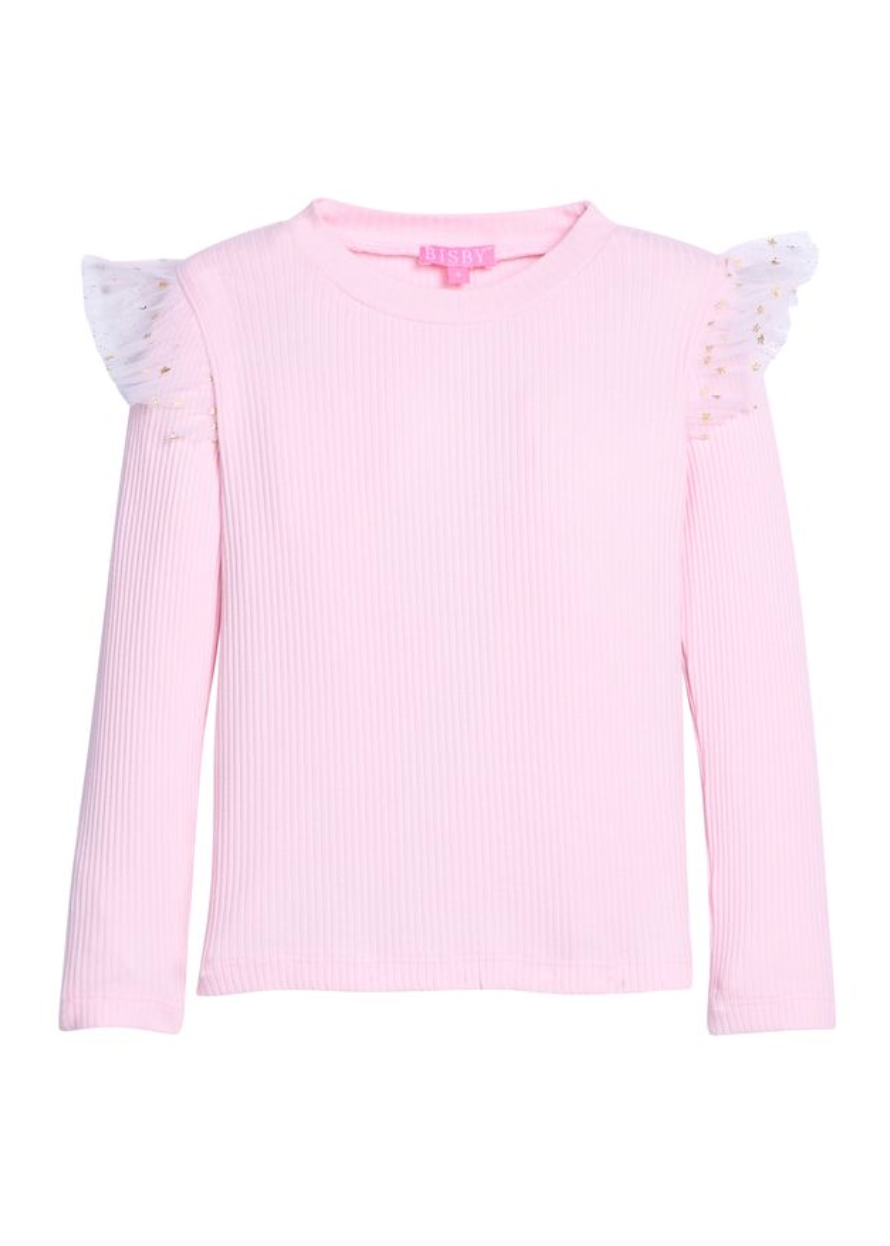 *PRE-ORDER* Sadie Tee- Bubblegum & Gold Sparkles
