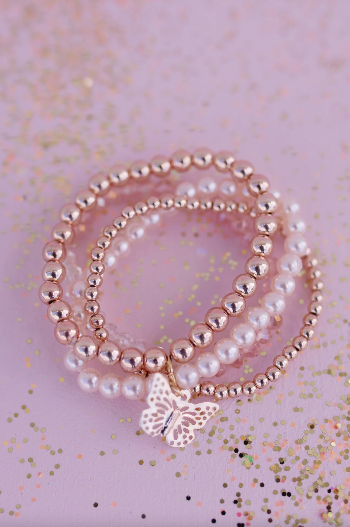 Blush Crush Bracelet Set, 4pcs