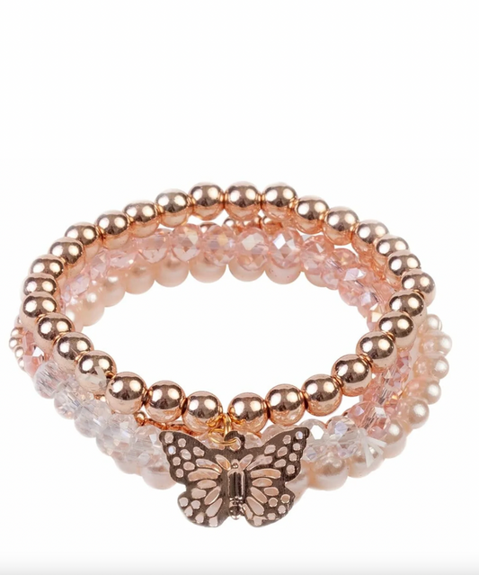 Blush Crush Bracelet Set, 4pcs