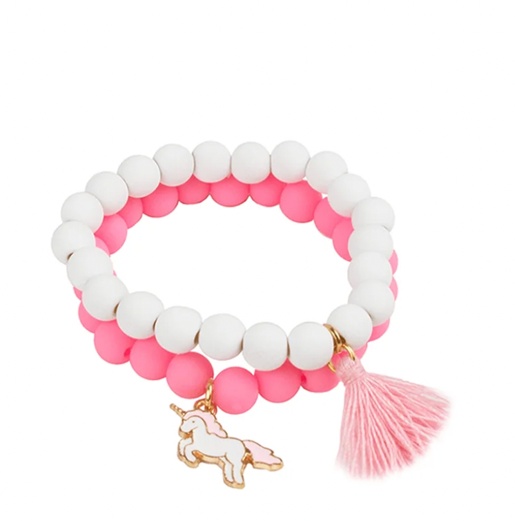 Pretty Pastel Soft Touch Bracelet Set- 2pc