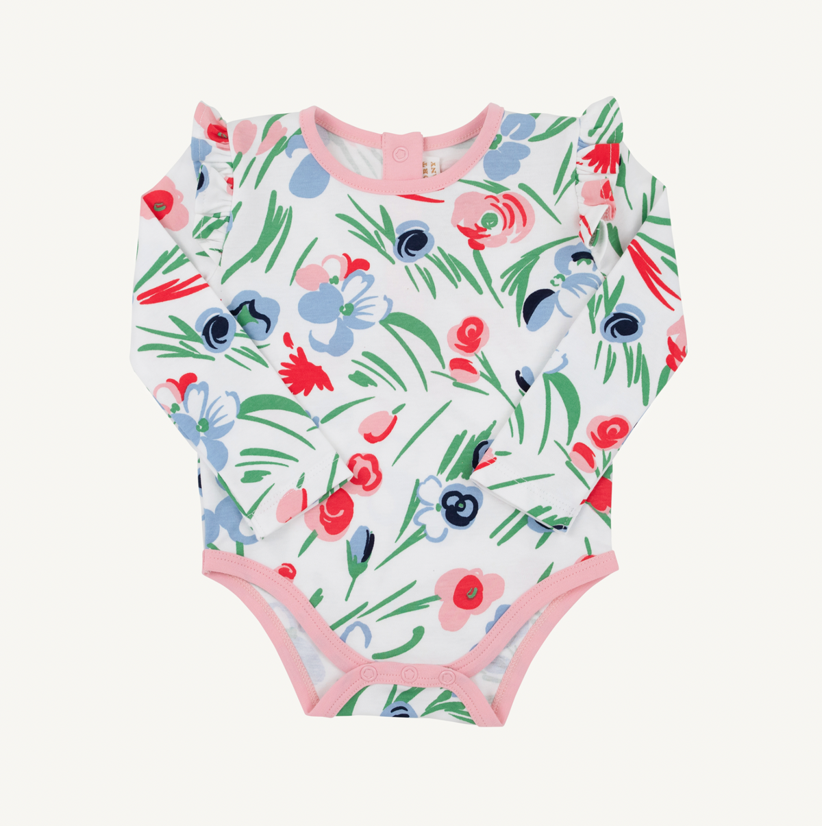 LS Wendy Onsie- Fair St Floral/Sandpearl PInk