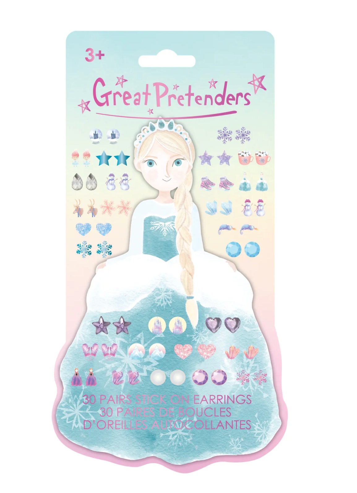 Frosty Sister Stick On Earrings