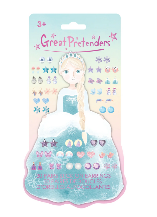 Frosty Sister Stick On Earrings